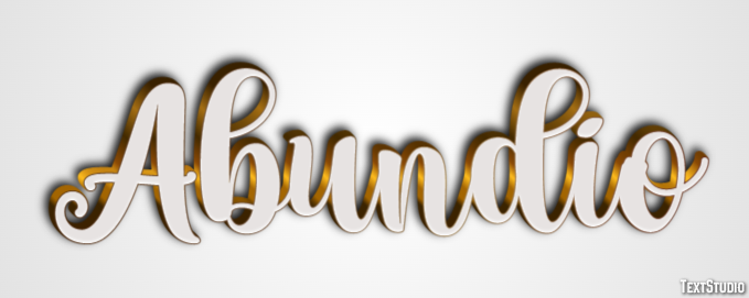 Abundio Efecto de texto