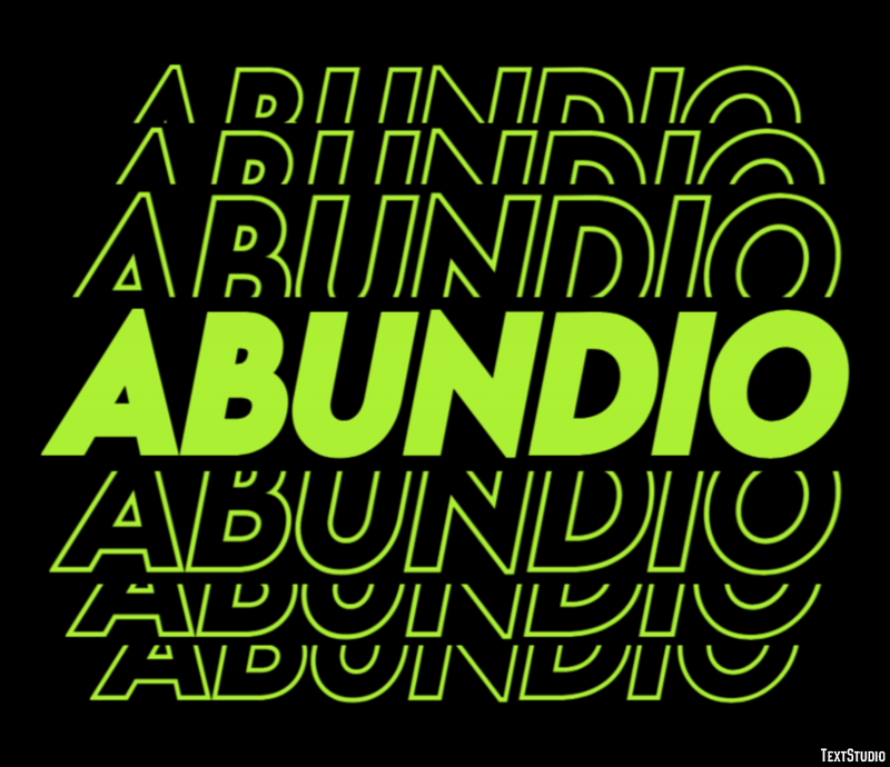 Abundio Efecto de texto