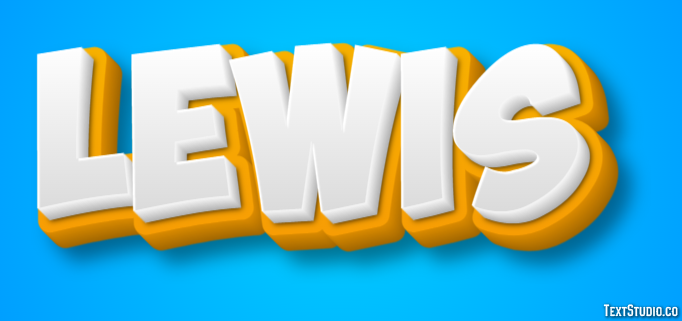 Lewis Efeito de texto