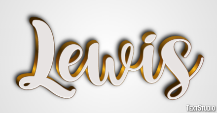 Lewis Efeito de texto