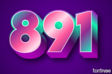 891 Text Effect