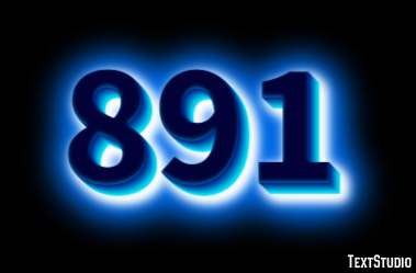891 Text Effect