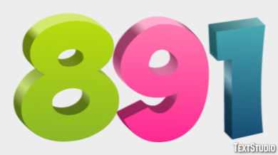 891 Text effect