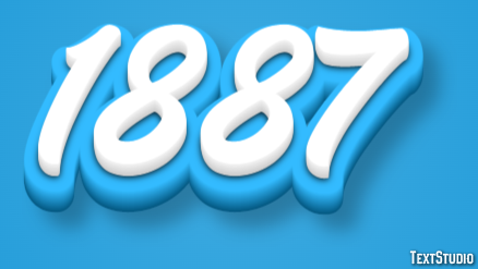 1887 Text Effect