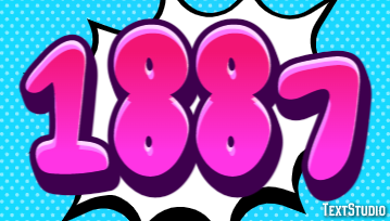 1887 テキスト効果