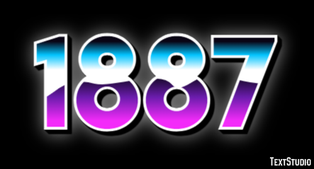 1887 テキスト効果