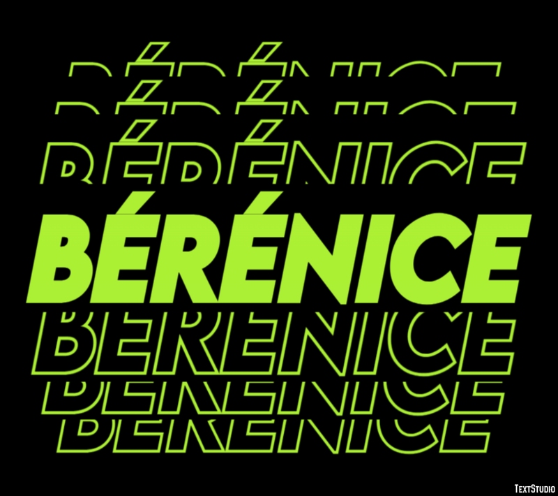 Bérénice Text Effect