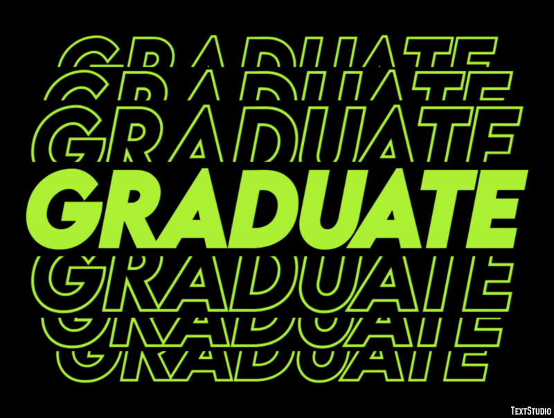 Graduate テキスト効果