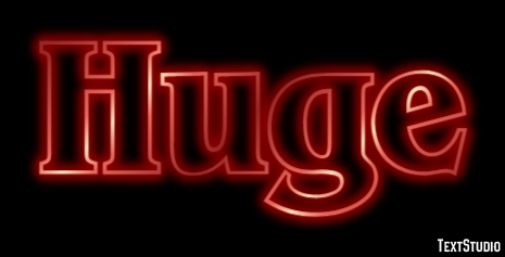 Huge Text Effect