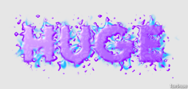 Huge Text effect