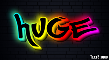 Huge Text Effect