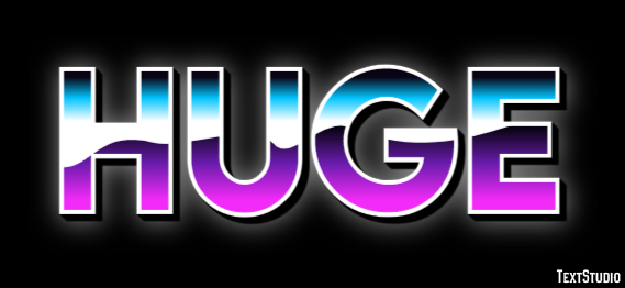 Huge Text Effect