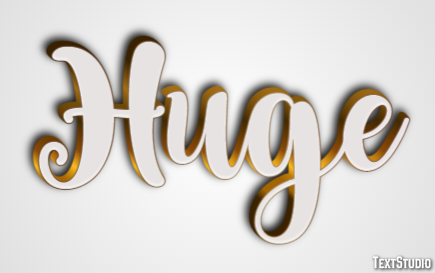 Huge Text Effect