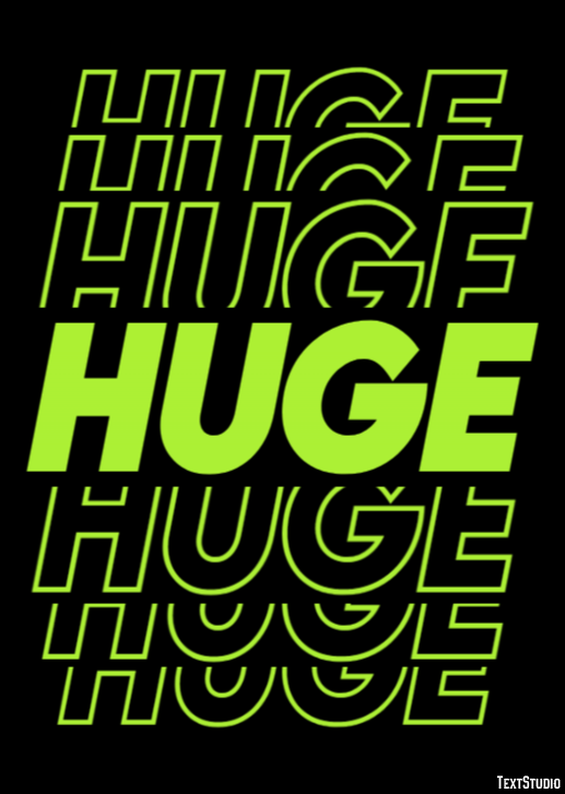 Huge Text Effect