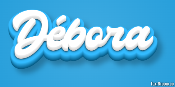 Débora Text effect