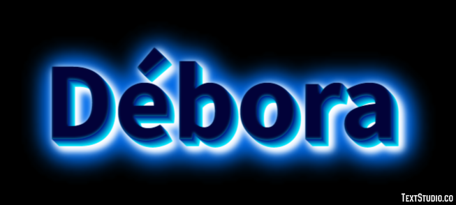Débora Text effect