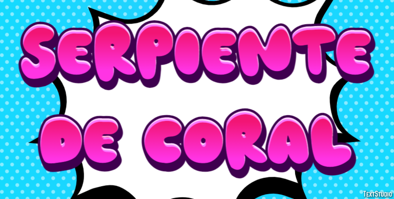 Serpiente de coral Efecto de Texto