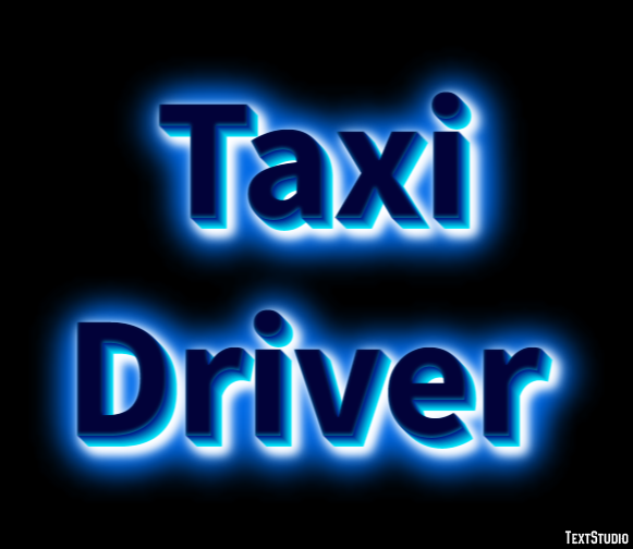 Taxi Driver Text Effect