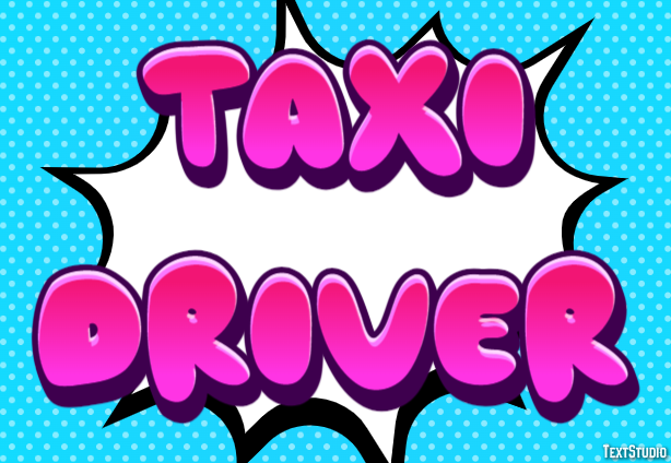 Taxi Driver Tekst Effect