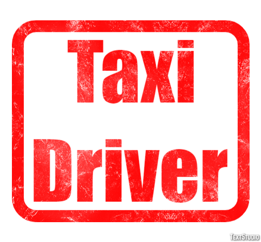 Taxi Driver Tekst Effect