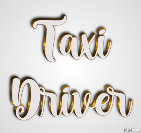 Taxi Driver Text Effect