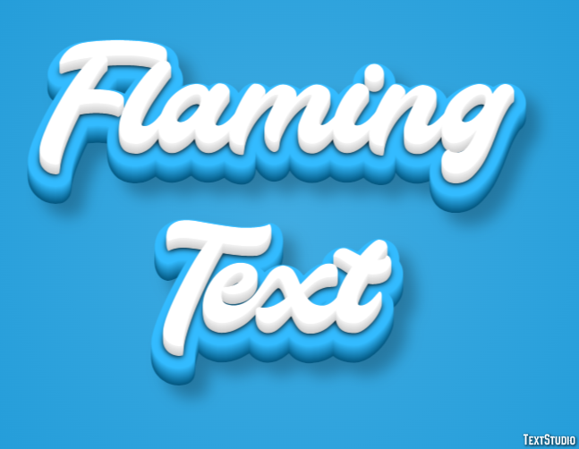 Flaming Text Эффект текста