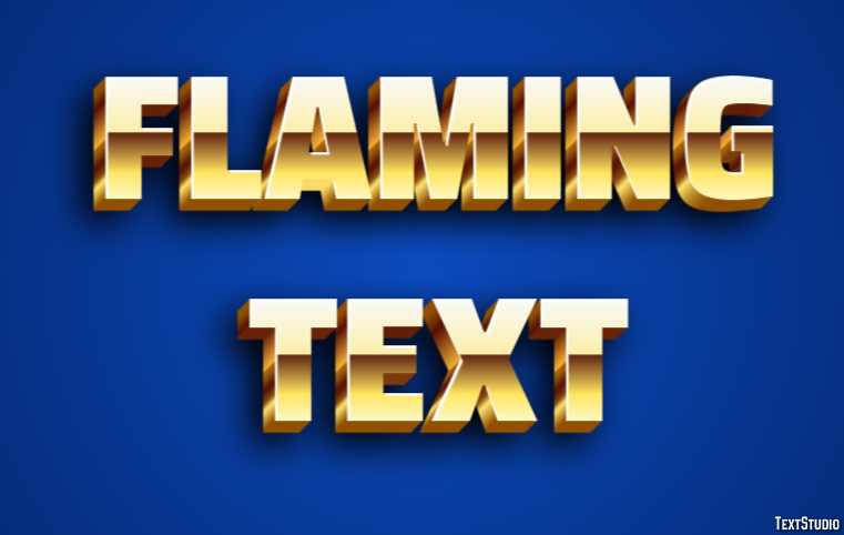Flaming Text Эффект текста