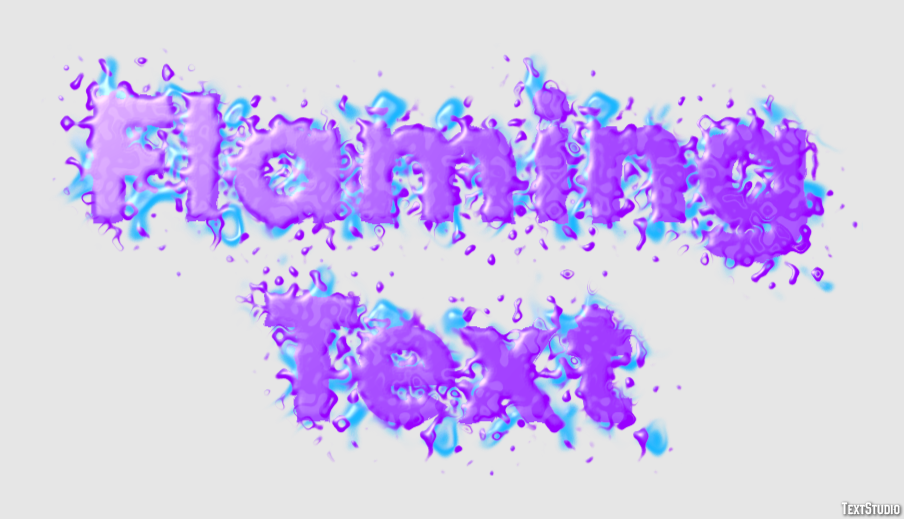 Flaming Text Эффект текста