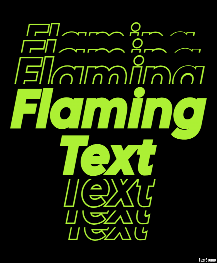 Flaming Text Efecto de Texto