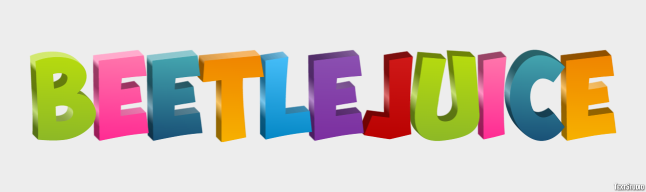 Beetlejuice Text effect