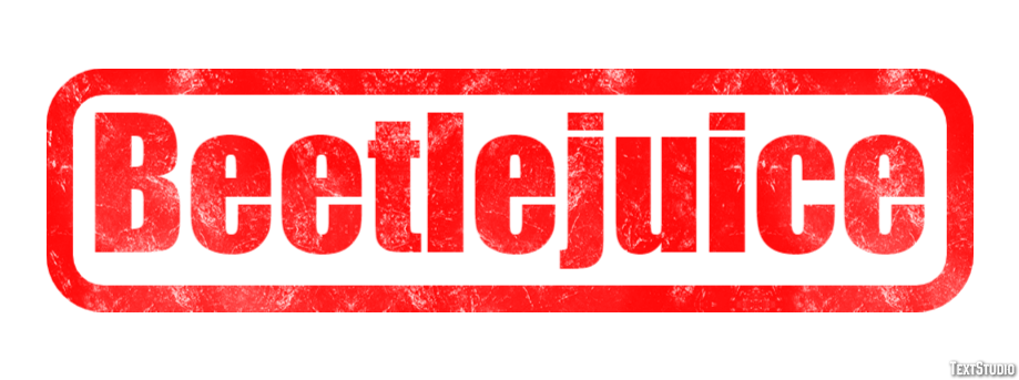 Beetlejuice Efeito de texto