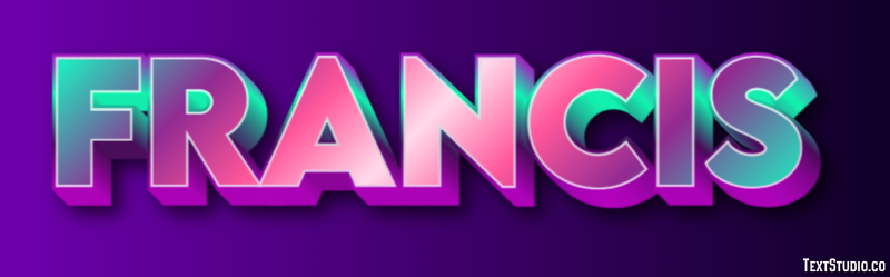 Francis Text Effect