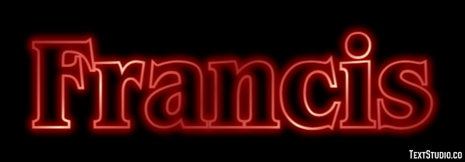 Francis Text Effect