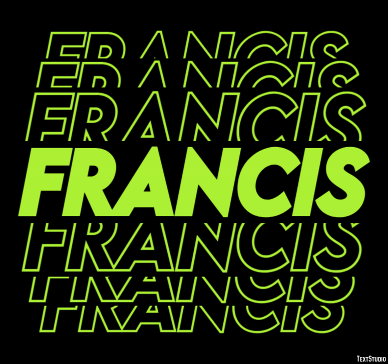 Francis Text Effect