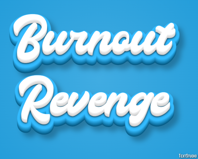 Burnout Revenge Efecto de Texto