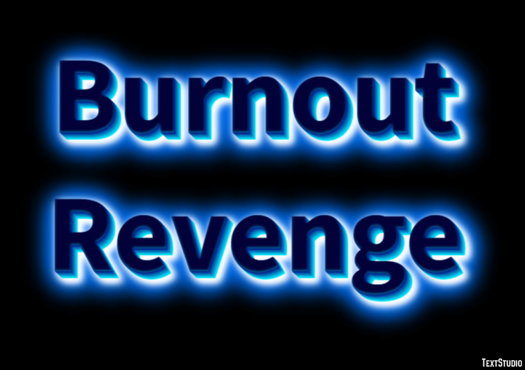 Burnout Revenge Efecto de Texto