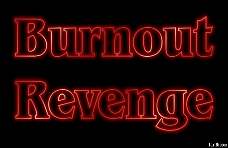 Burnout Revenge Efecto de Texto