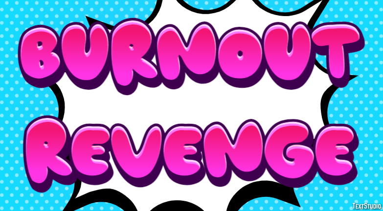 Burnout Revenge Efecto de Texto