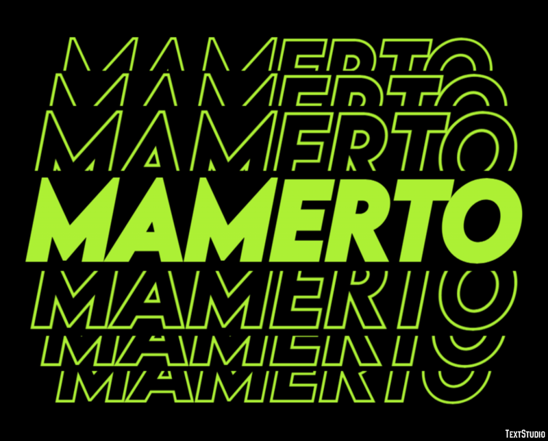Mamerto Efecto de Texto