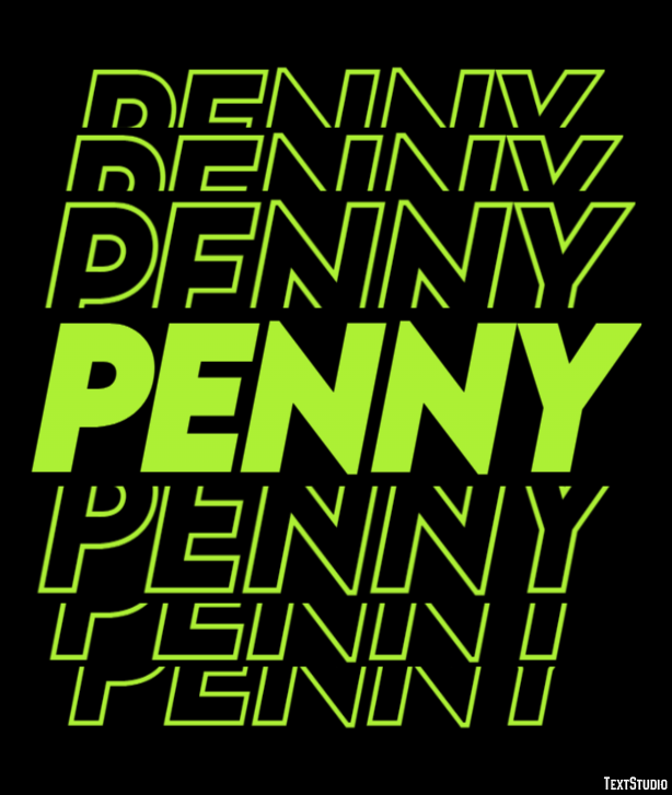 Penny Text Effect