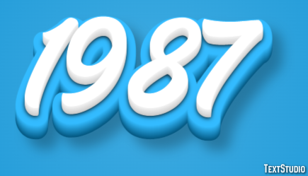 1987 Efecto de Texto