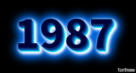 1987 Efecto de Texto