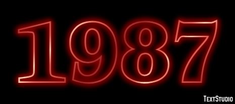 1987 Efecto de Texto