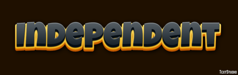 Independent テキスト効果