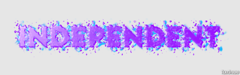 Independent Efekt tekstowy