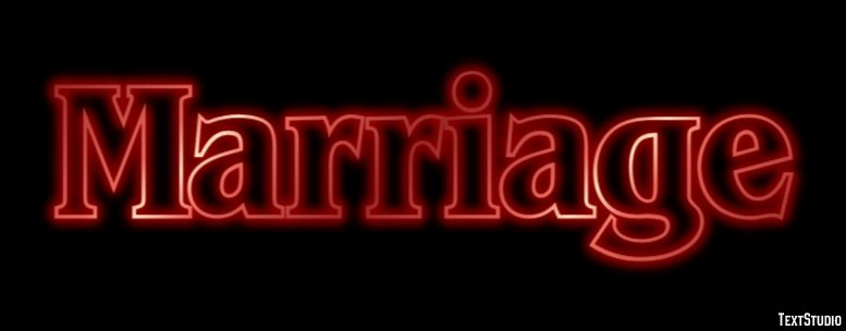 Marriage Text Effect