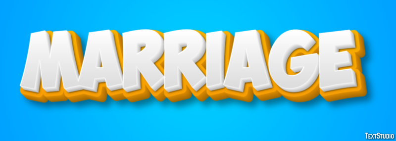Marriage Text Effect