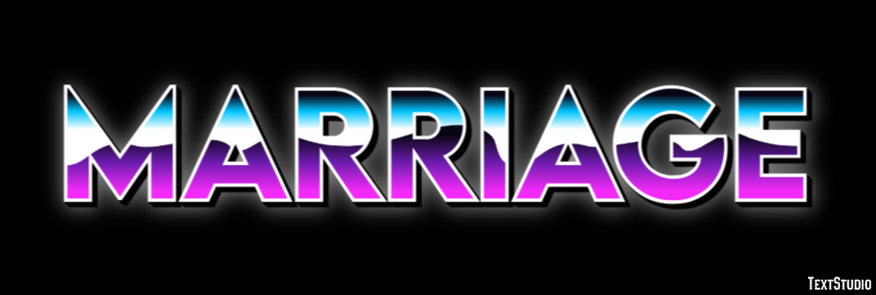 Marriage Text Effect