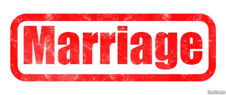 Marriage Text Effect