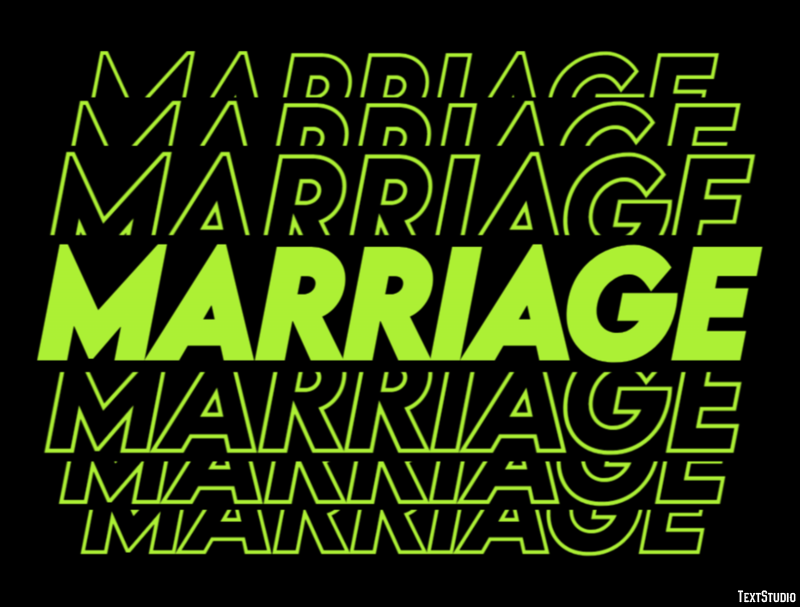 Marriage テキスト効果